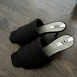 Zara Puffer Mule Heel